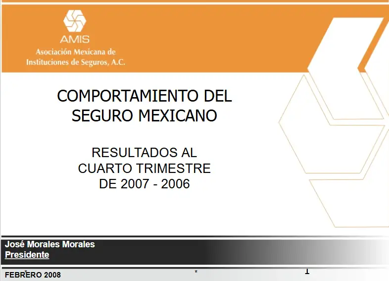 COMPORTAMIENTO DEL  SEGURO MEXICANO