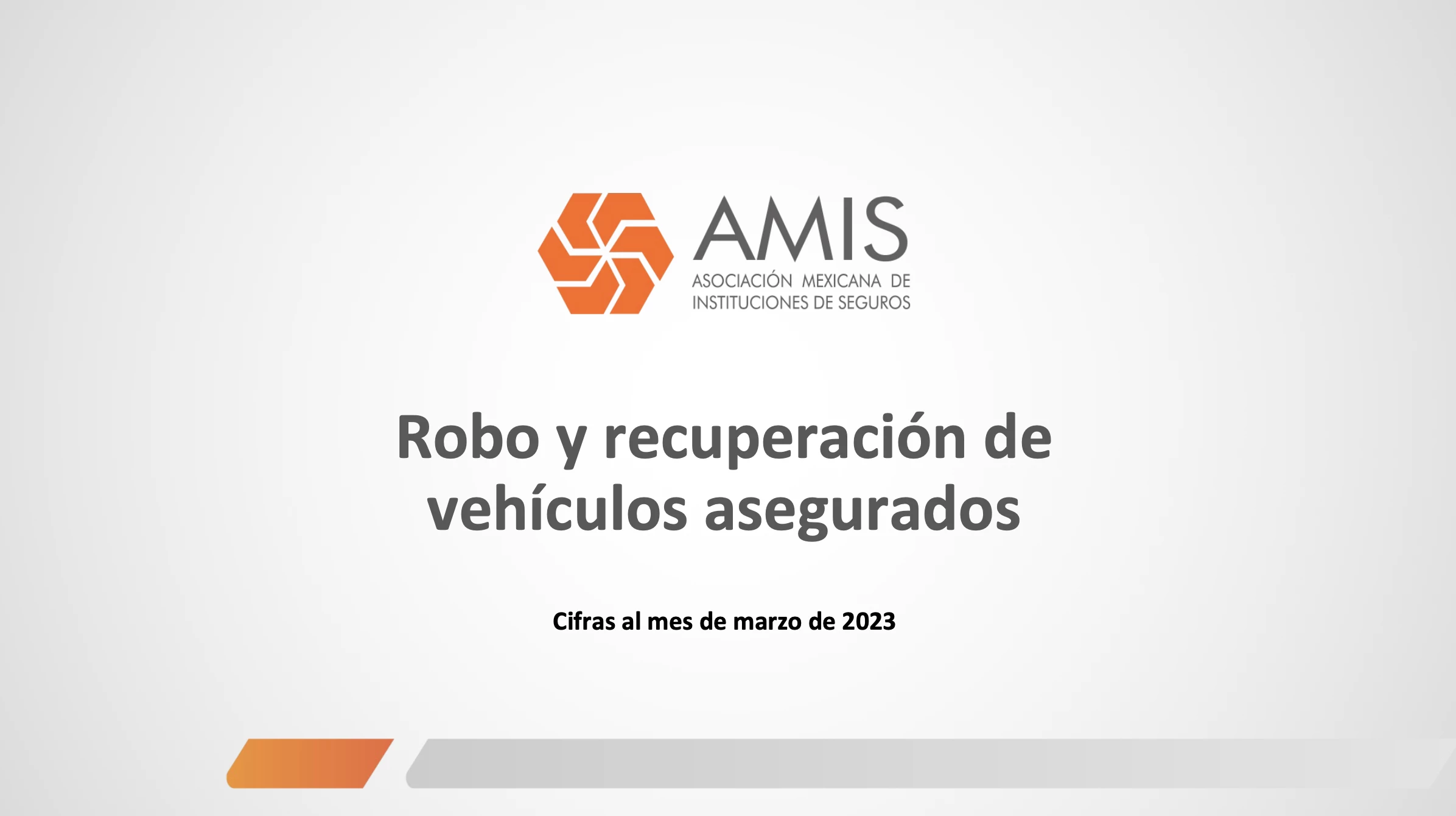 Robo y recuperación de vehículos asegurados - corte marzo 2023
